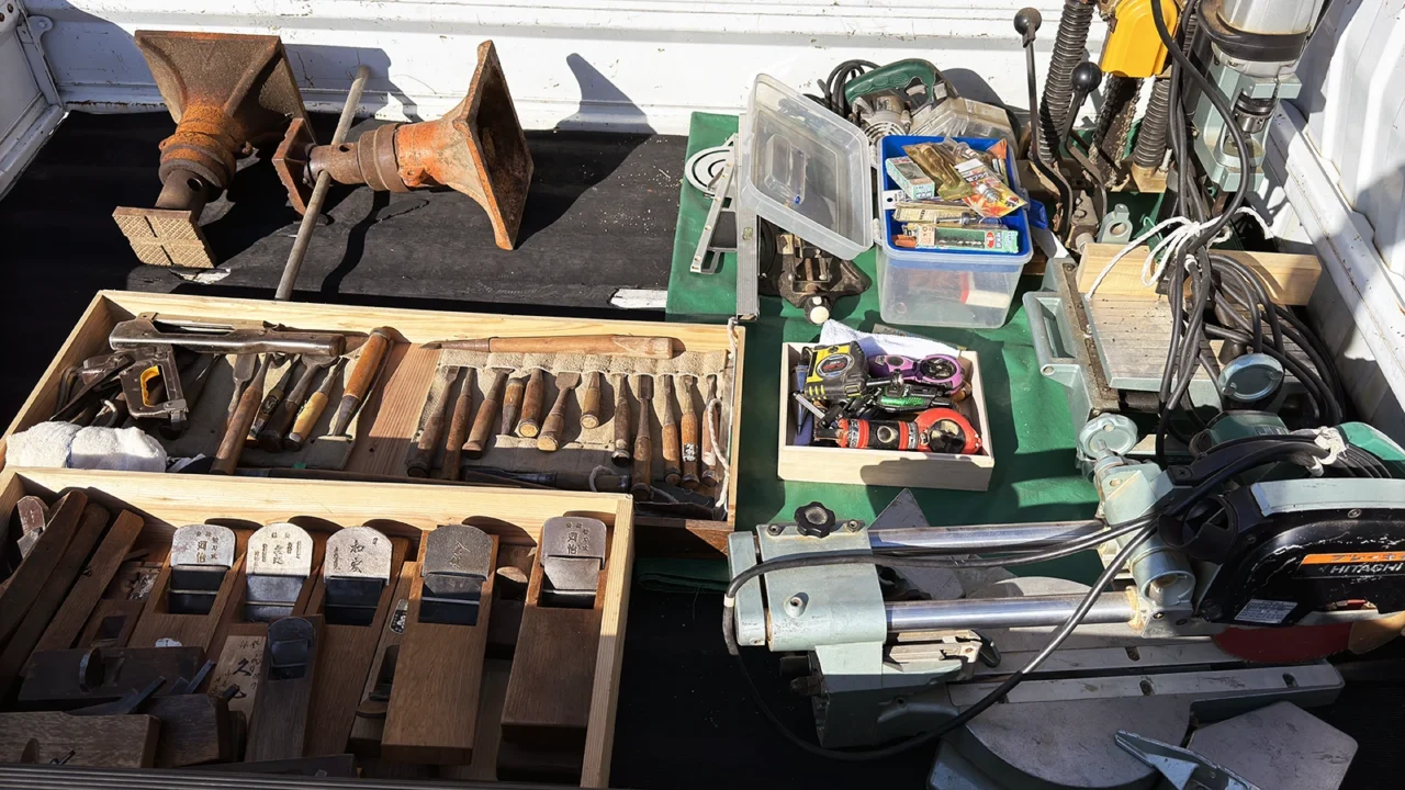 倉敷市内にて大工道具・電動工具をまとめてお買取しました