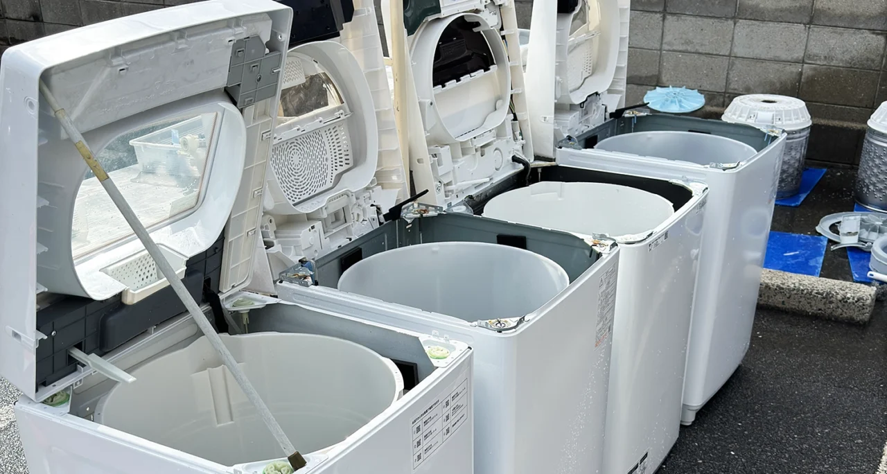 中古洗濯機は「分解洗浄済み」を選んでください。リサイクルCube倉敷玉島店のこだわり