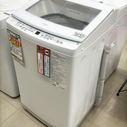 【入荷情報】AQUA 9.0kg 全自動洗濯機 AQW-V9A(W)（2025年製）が入荷いたしました