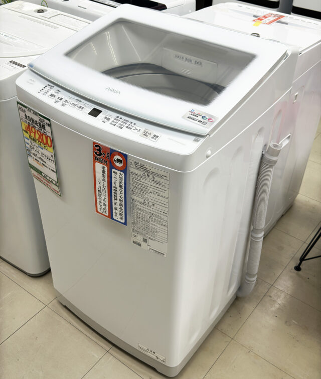 【入荷情報】AQUA 9.0kg 全自動洗濯機 AQW-V9A(W)（2025年製）が入荷いたしました
