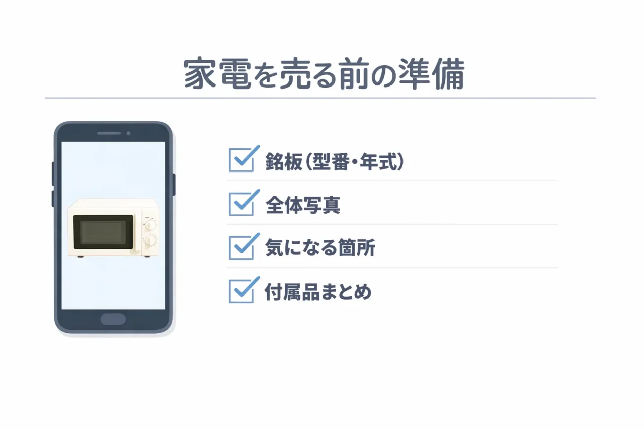 家電を売る前にやっておくと得する「写真の撮り方」と「準備」5つ