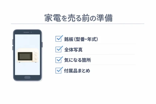 家電を売る前にやっておくと得する「写真の撮り方」と「準備」5つ