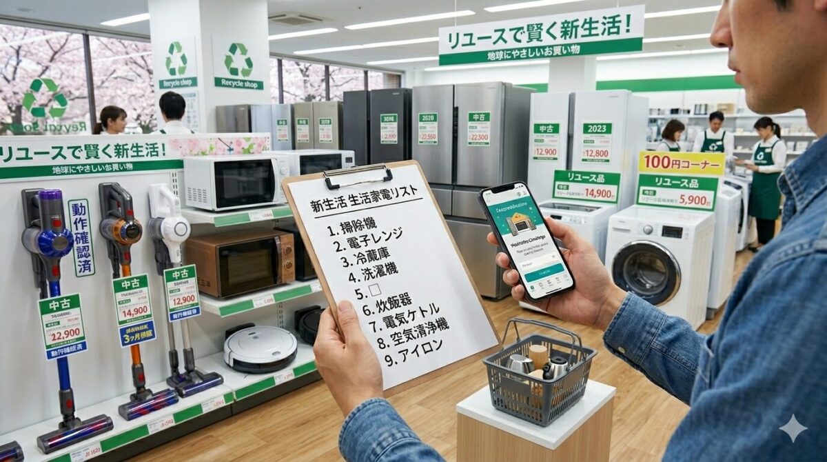 倉敷市玉島で新生活の家電をそろえるならリサイクルCube倉敷玉島店で