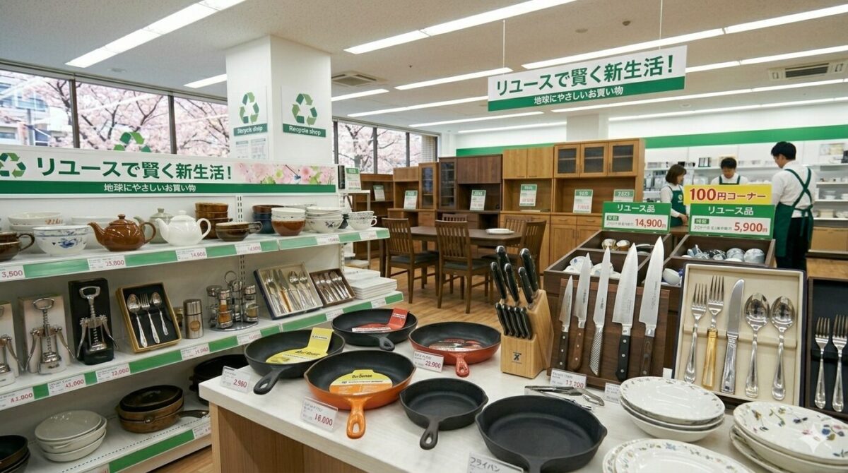 倉敷市玉島で新生活の日用品雑貨をそろえるならリサイクルCube倉敷玉島店で