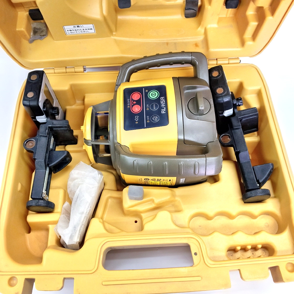 トプコン ローテーティングレーザー RL-H5A + 受光器 LS100D 2台 + 三脚