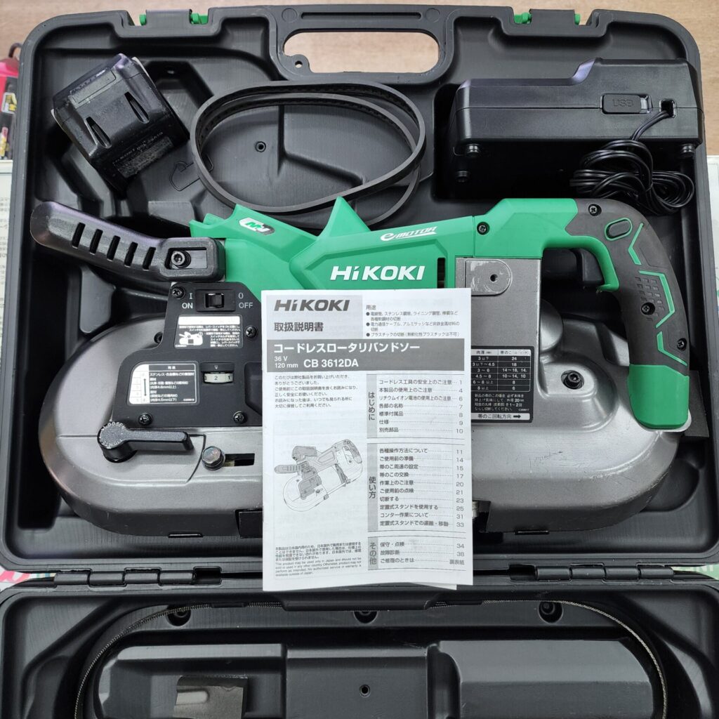 ハイコーキ 120mm マルチボルト36V コードレスロータリーバンドソー CB3612DA