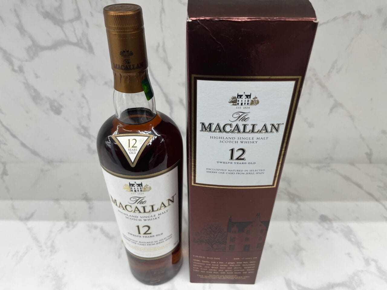 【お酒 ウイスキー買取】福山市でザ・マッカラン12年 シェリーオークカスク 旧ボトル買取しました。