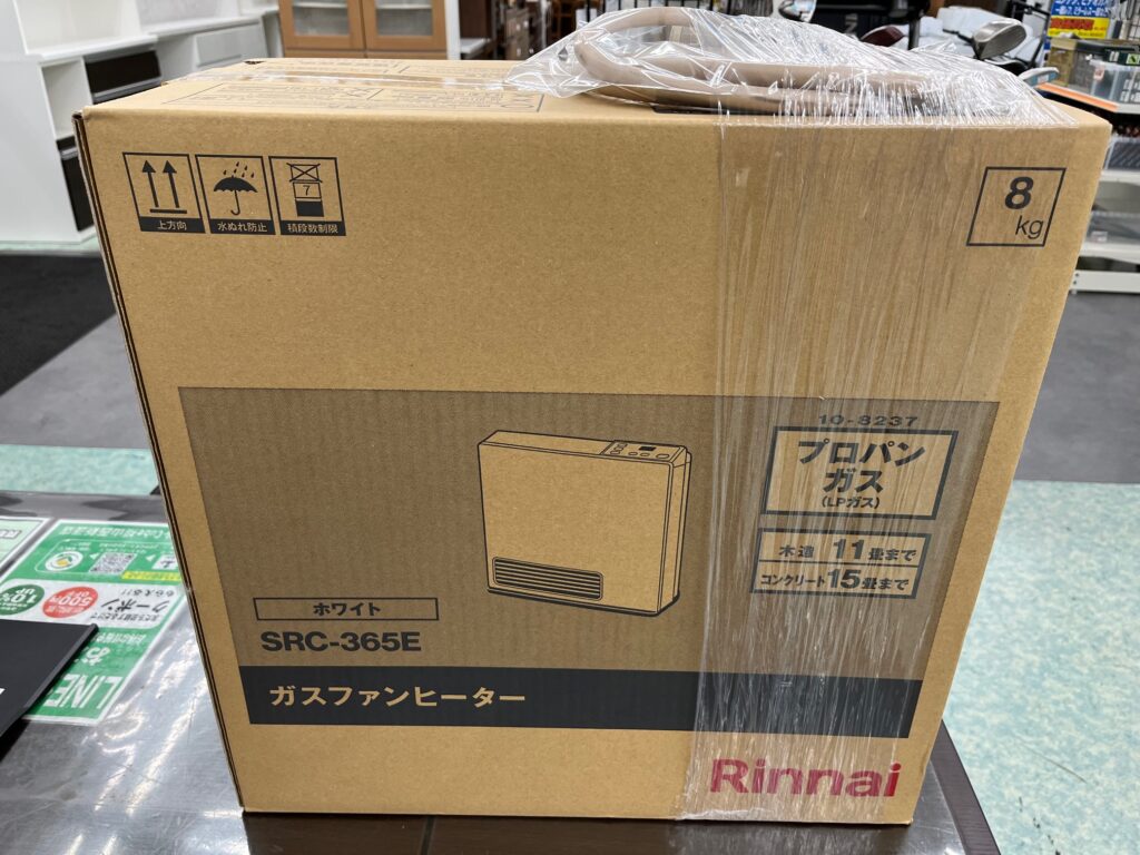 【家電買取実績】リンナイ ガスファンヒーター SRC-365E（未開封品）買取しました。