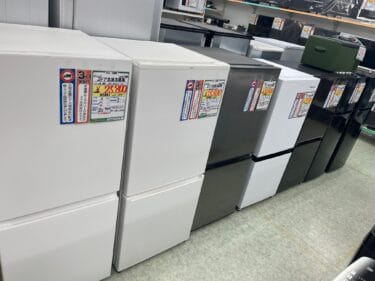福山市のリサイクルショップ　リサイクルCube福山西新涯店　家電の冷蔵庫コーナー