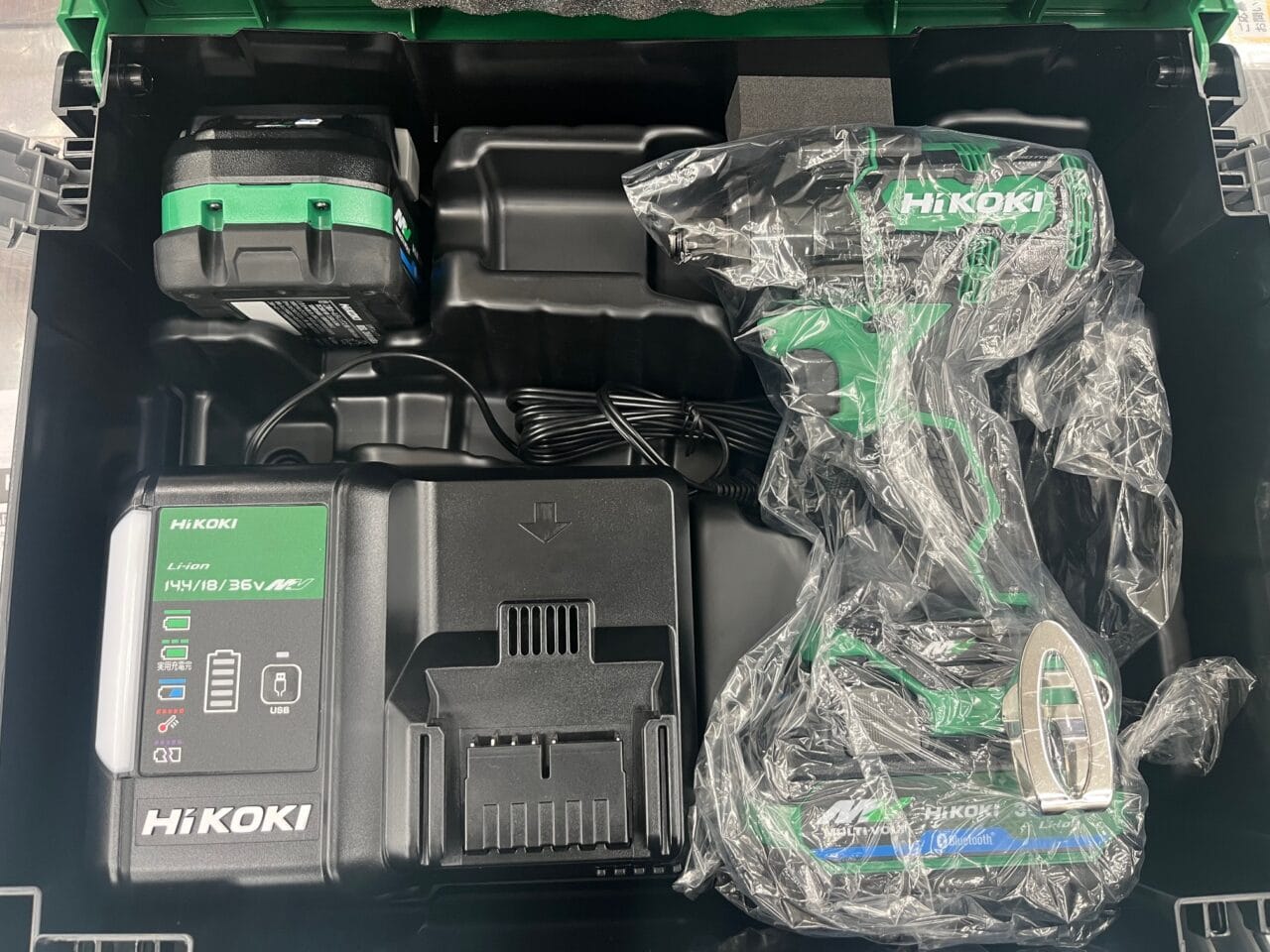 【工具買取実績】ハイコーキ(HiKOKI) 36V コードレスインパクトレンチ WR36DH(2XPSZ)｜福山市で電動工具を高価買取　リサイクルCube福山西新開店