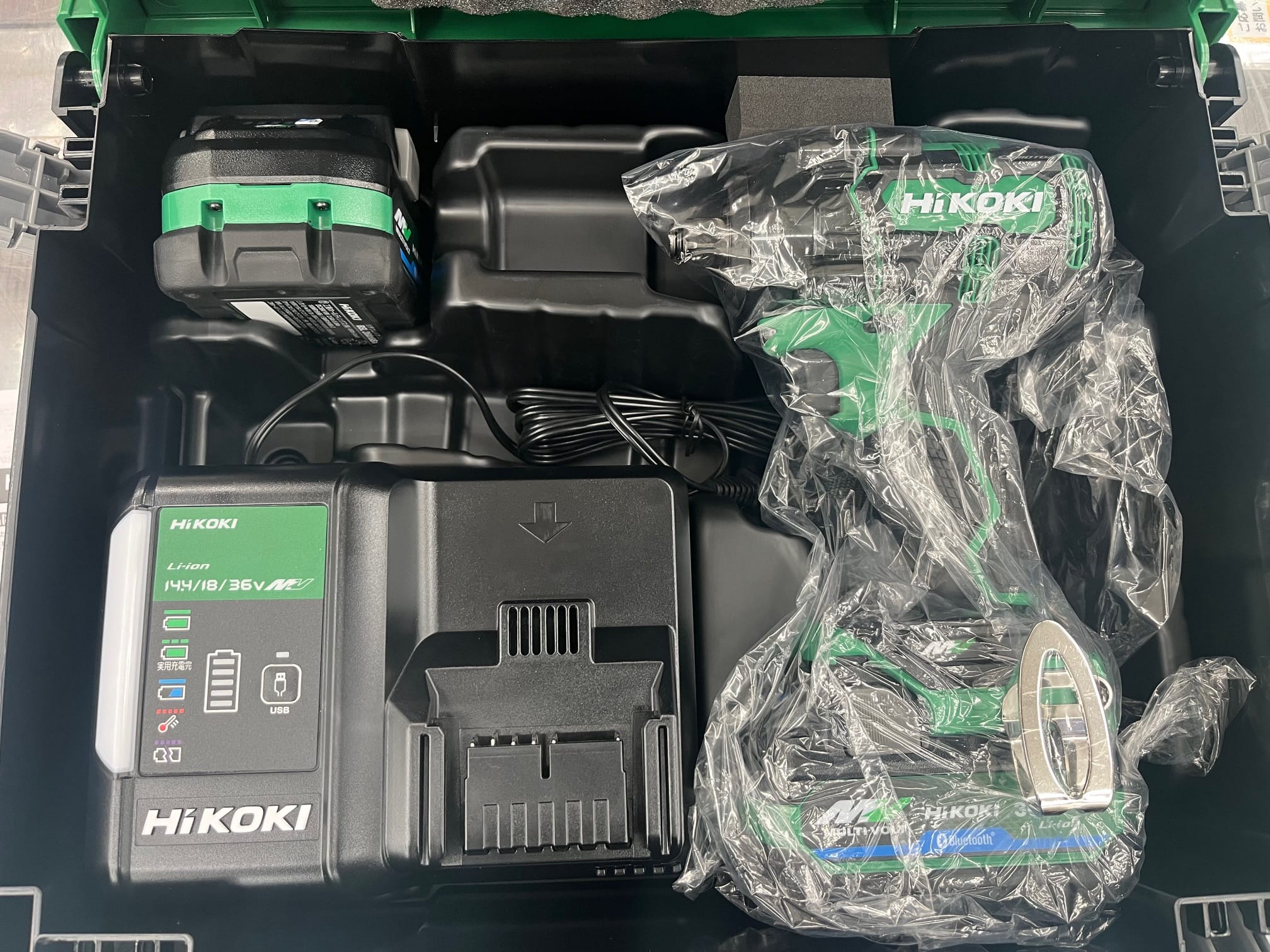 【工具買取実績】ハイコーキ(HiKOKI) 36V コードレスインパクトレンチ WR36DH(2XPSZ)｜福山市で電動工具を高価買取