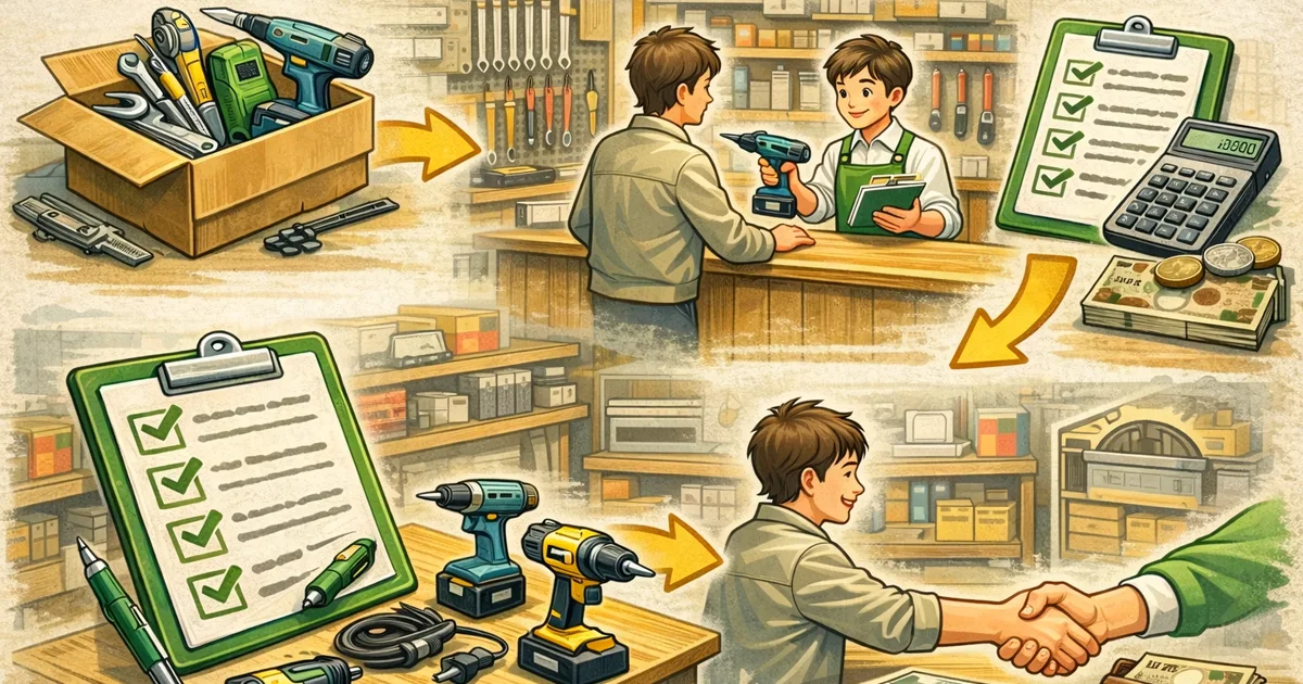 工具整理・買取のポイント | リサイクルCube岡山野田店