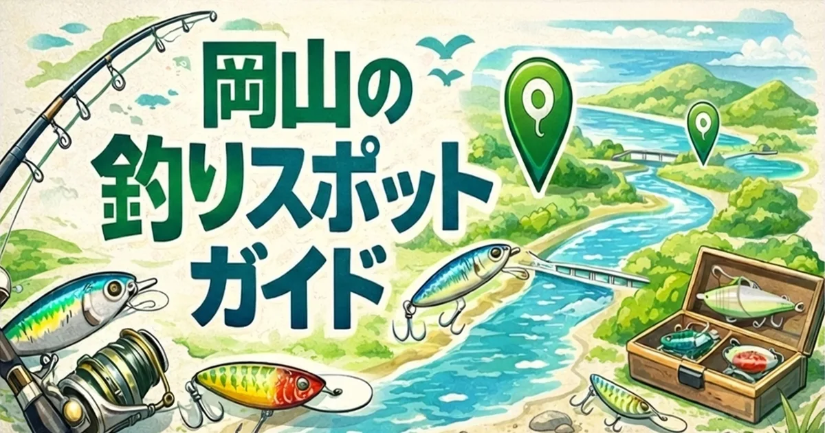 岡山の釣具スポットガイド | リサイクルCube岡山野田店